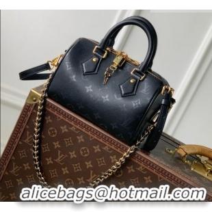 Low Cost Louis Vuitton Speedy Bandoulière 20 Bag in Boldly Black Calfskin Leather M3A079 2026
