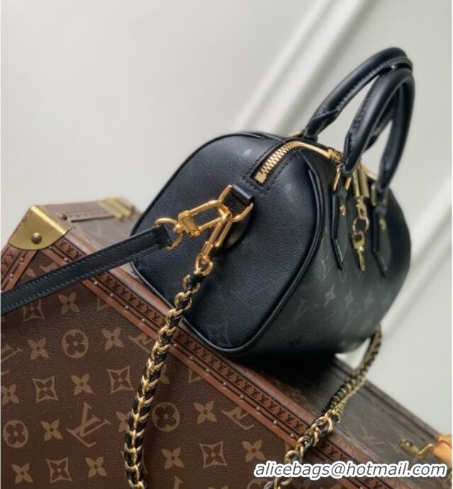 Low Cost Louis Vuitton Speedy Bandoulière 20 Bag in Boldly Black Calfskin Leather M3A079 2026