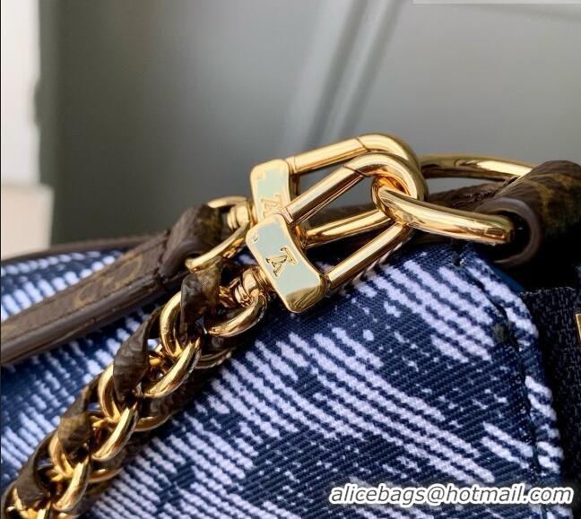New Fashion Louis Vuitton Multipass Mini Bag in Blue Canvas Trim M3A389 2026