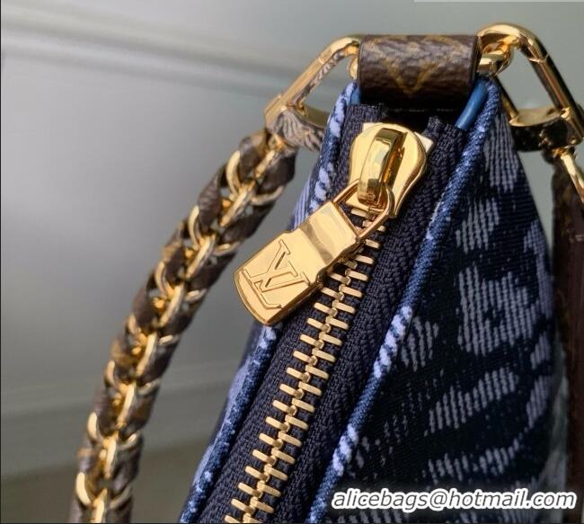 New Fashion Louis Vuitton Multipass Mini Bag in Blue Canvas Trim M3A389 2026