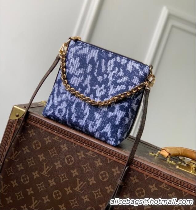 New Fashion Louis Vuitton Multipass Mini Bag in Blue Canvas Trim M3A389 2026