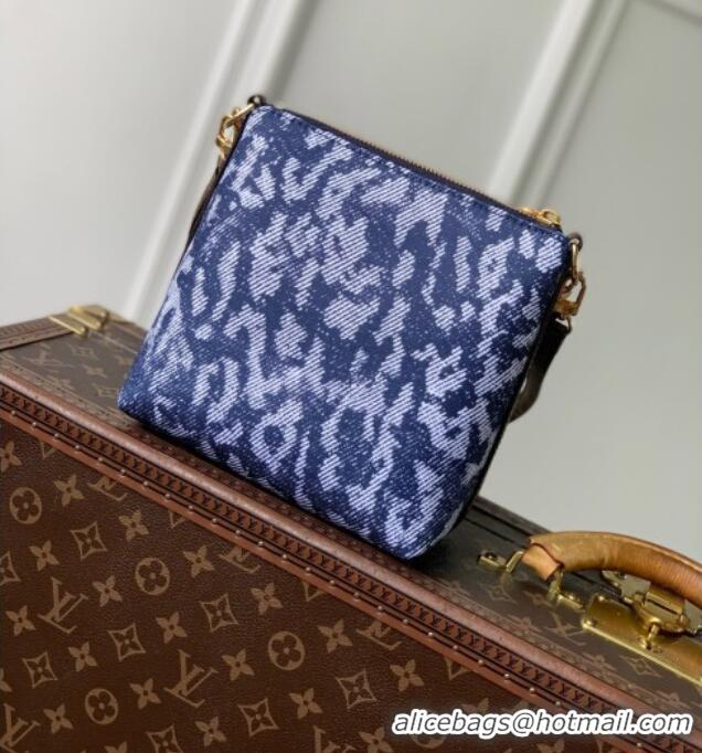 New Fashion Louis Vuitton Multipass Mini Bag in Blue Canvas Trim M3A389 2026