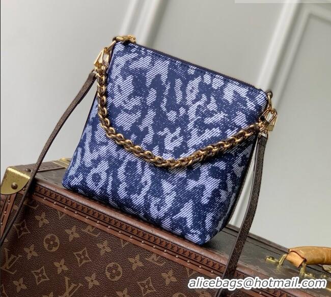New Fashion Louis Vuitton Multipass Mini Bag in Blue Canvas Trim M3A389 2026