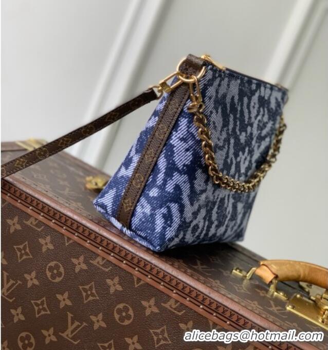 New Fashion Louis Vuitton Multipass Mini Bag in Blue Canvas Trim M3A389 2026