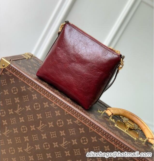 Luxury Cheap Louis Vuitton Multipass Mini Bag in Burgundy Calfskin Leather M3A247 2026