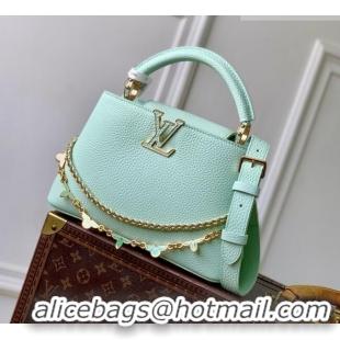 Classic Fashion Louis Vuitton Capucines BB Bag in Taurillon Leather M29608 Light Green 2026