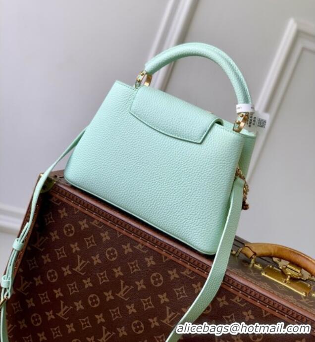 Classic Fashion Louis Vuitton Capucines BB Bag in Taurillon Leather M29608 Light Green 2026