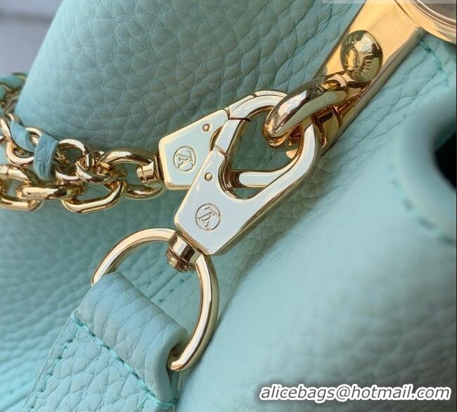 Classic Fashion Louis Vuitton Capucines BB Bag in Taurillon Leather M29608 Light Green 2026