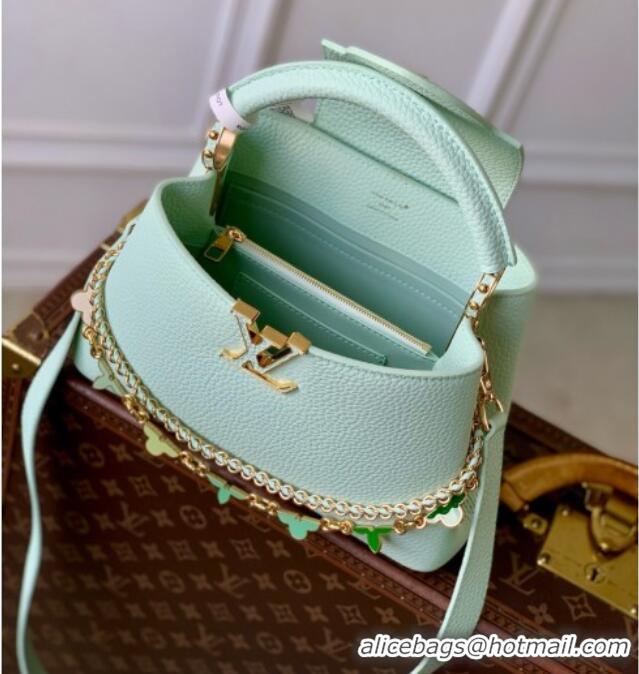 Classic Fashion Louis Vuitton Capucines BB Bag in Taurillon Leather M29608 Light Green 2026