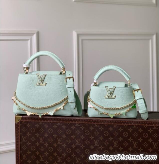 Classic Fashion Louis Vuitton Capucines BB Bag in Taurillon Leather M29608 Light Green 2026