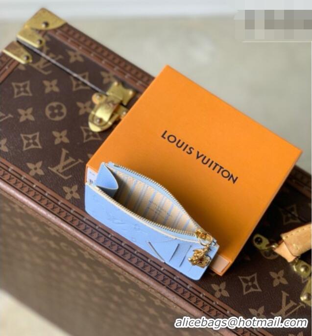 Grade Quality Louis Vuitton Romy Card Holder Bag in Cowhide Leather M2A045 Blue 2026