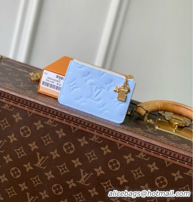 Grade Quality Louis Vuitton Romy Card Holder Bag in Cowhide Leather M2A045 Blue 2026