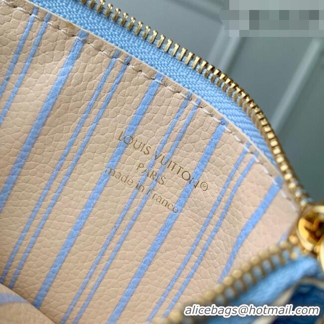 Grade Quality Louis Vuitton Romy Card Holder Bag in Cowhide Leather M2A045 Blue 2026