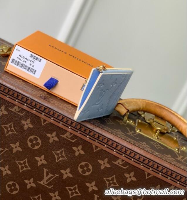 Grade Quality Louis Vuitton Romy Card Holder Bag in Cowhide Leather M2A045 Blue 2026