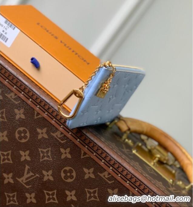 Big Discount Louis Vuitton Key Pouch S in Cowhide Leather M29816 Blue 2026