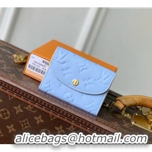 Good Quality Louis Vuitton Rosalie Coin Purse in Cowhide Leather M29805 Blue 2026