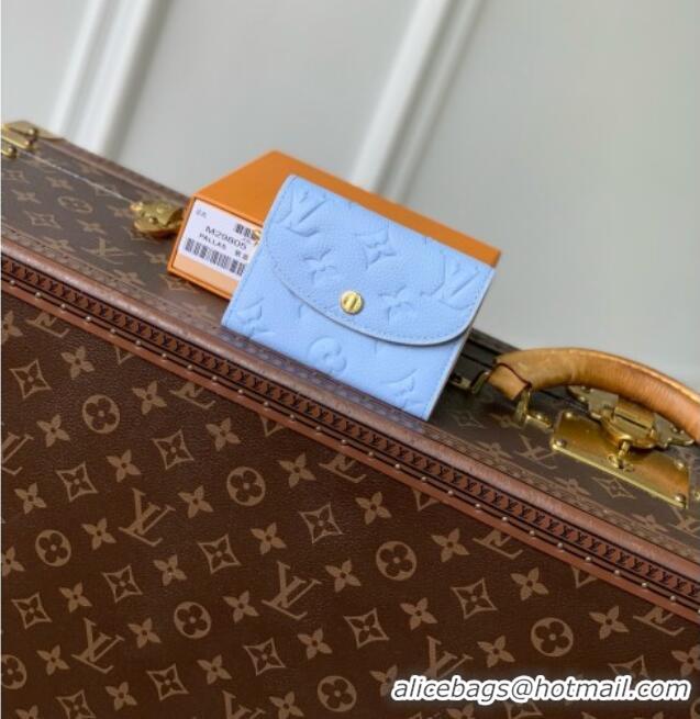 Good Quality Louis Vuitton Rosalie Coin Purse in Cowhide Leather M29805 Blue 2026