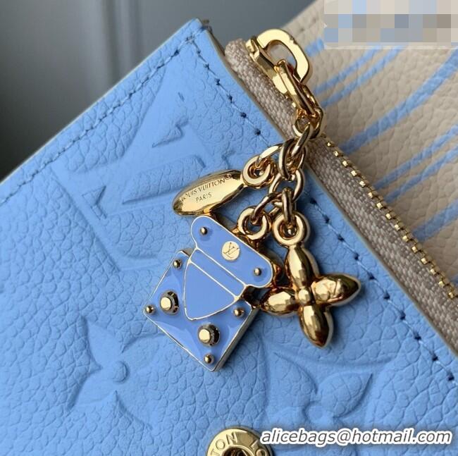 Good Quality Louis Vuitton Rosalie Coin Purse in Cowhide Leather M29805 Blue 2026