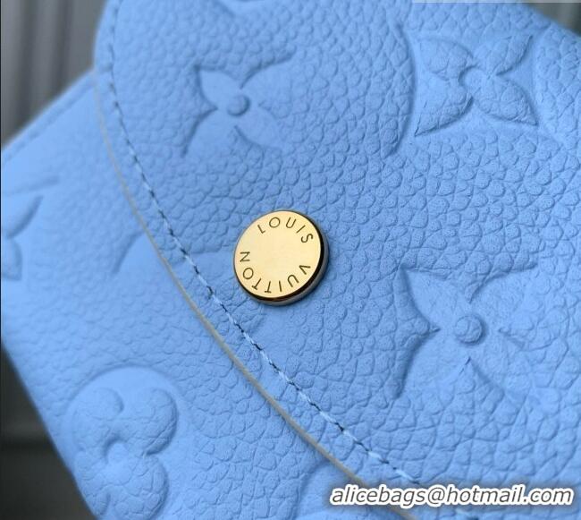 Good Quality Louis Vuitton Rosalie Coin Purse in Cowhide Leather M29805 Blue 2026