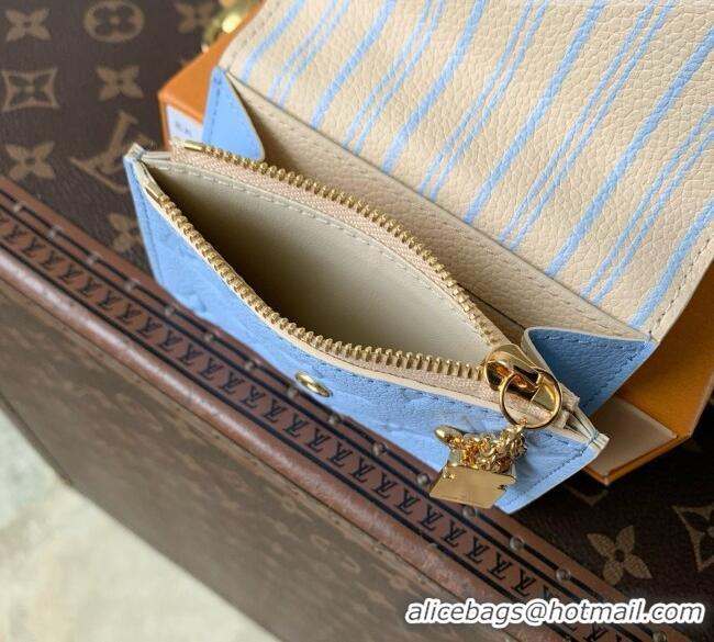 Good Quality Louis Vuitton Rosalie Coin Purse in Cowhide Leather M29805 Blue 2026