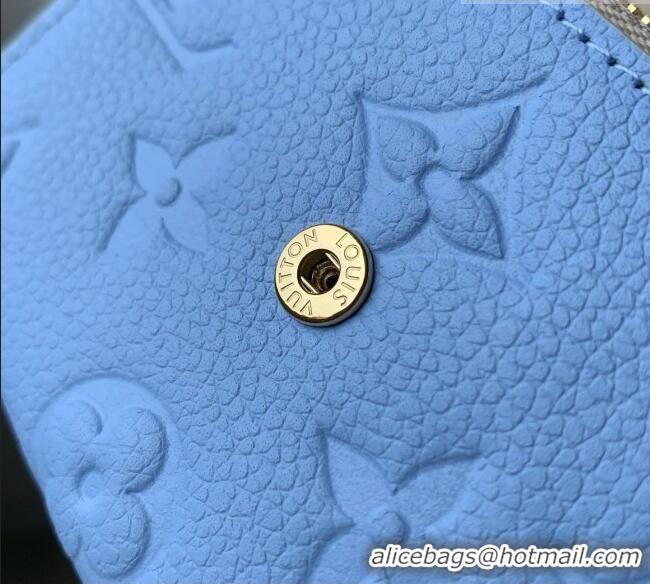 Good Quality Louis Vuitton Rosalie Coin Purse in Cowhide Leather M29805 Blue 2026