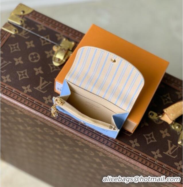 Good Quality Louis Vuitton Rosalie Coin Purse in Cowhide Leather M29805 Blue 2026