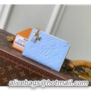Top Grade Louis Vuitton Lisa Wallet in Cowhide Leather M29808 Blue 2026