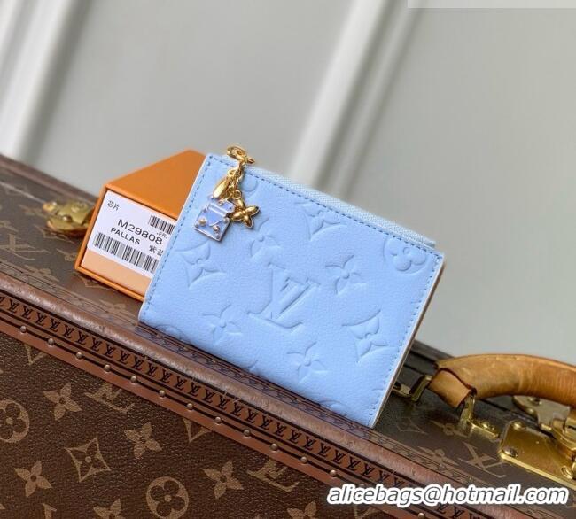 Top Grade Louis Vuitton Lisa Wallet in Cowhide Leather M29808 Blue 2026