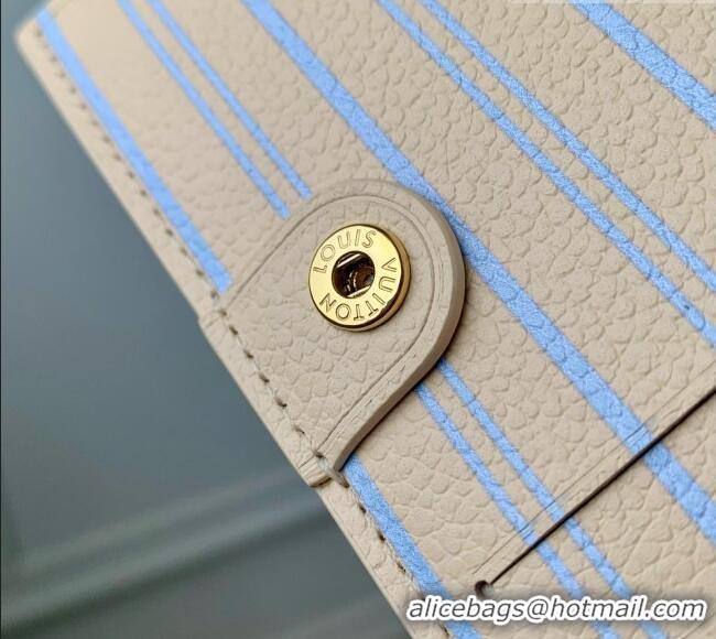 Top Grade Louis Vuitton Lisa Wallet in Cowhide Leather M29808 Blue 2026