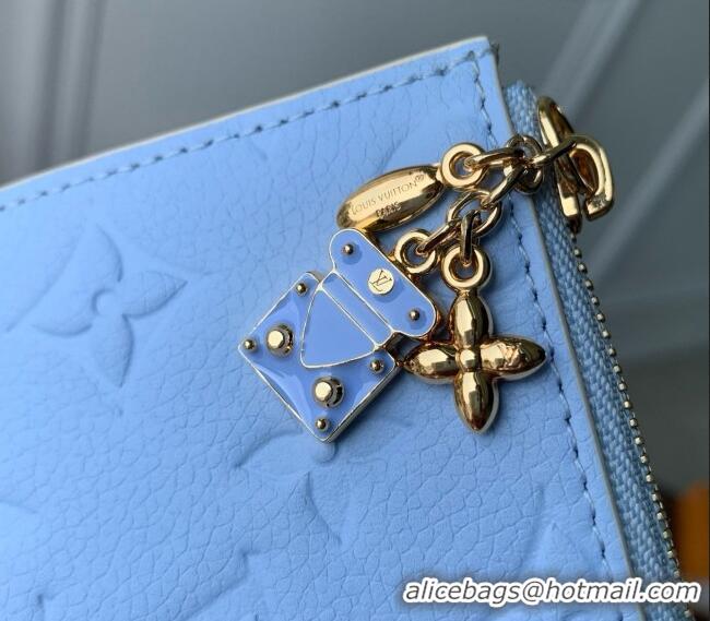 Top Grade Louis Vuitton Lisa Wallet in Cowhide Leather M29808 Blue 2026