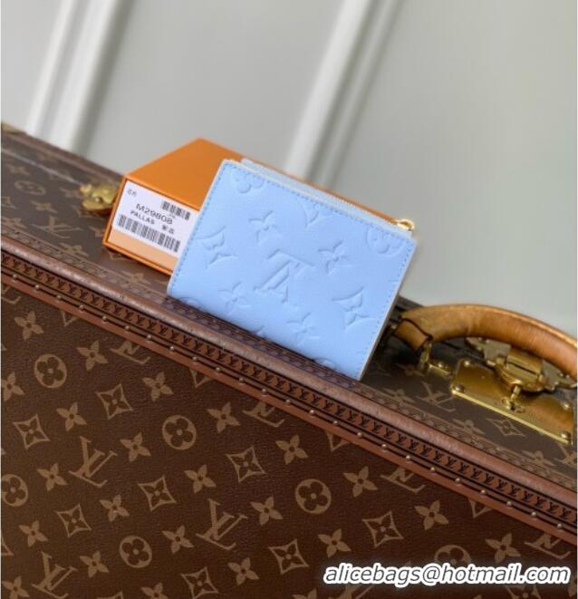 Top Grade Louis Vuitton Lisa Wallet in Cowhide Leather M29808 Blue 2026