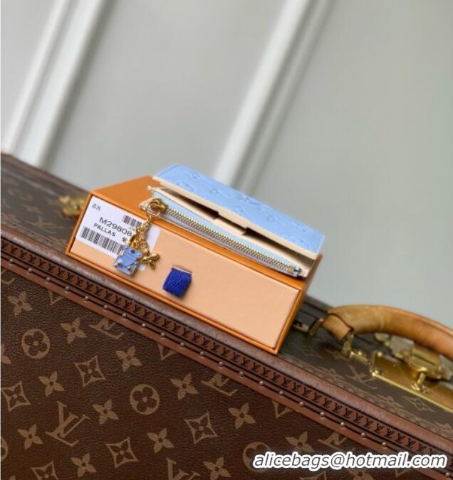Top Grade Louis Vuitton Lisa Wallet in Cowhide Leather M29808 Blue 2026
