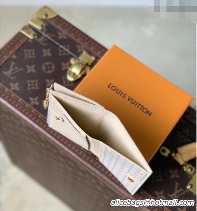 Top Grade Louis Vuitton Lisa Wallet in Cowhide Leather M29808 Blue 2026
