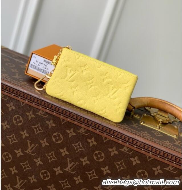 Good Looking Louis Vuitton Key Pouch S in Cowhide Leather M29816 Yellow 2026