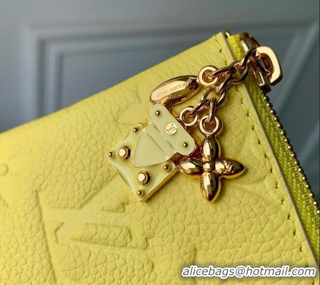 Good Looking Louis Vuitton Key Pouch S in Cowhide Leather M29816 Yellow 2026