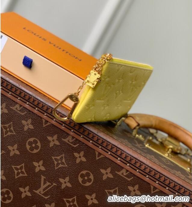 Good Looking Louis Vuitton Key Pouch S in Cowhide Leather M29816 Yellow 2026