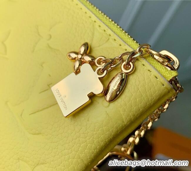 Good Looking Louis Vuitton Key Pouch S in Cowhide Leather M29816 Yellow 2026