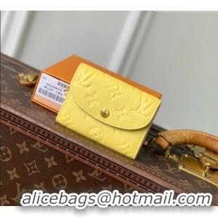 Grade Design Louis Vuitton Rosalie Coin Purse in Cowhide Leather M29805 Yellow 2026