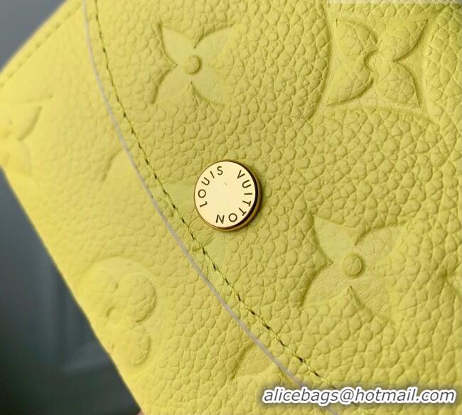 Grade Design Louis Vuitton Rosalie Coin Purse in Cowhide Leather M29805 Yellow 2026
