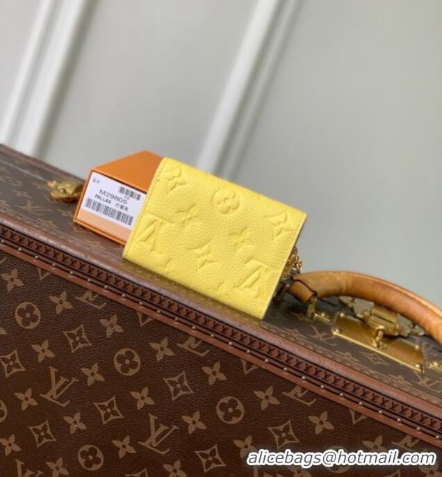 Grade Design Louis Vuitton Rosalie Coin Purse in Cowhide Leather M29805 Yellow 2026