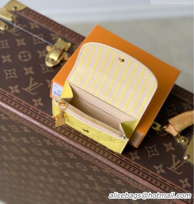 Grade Design Louis Vuitton Rosalie Coin Purse in Cowhide Leather M29805 Yellow 2026