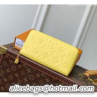Top Quality Louis Vuitton Zippy Wallet in Cowhide Leather M29794 Yellow 2026