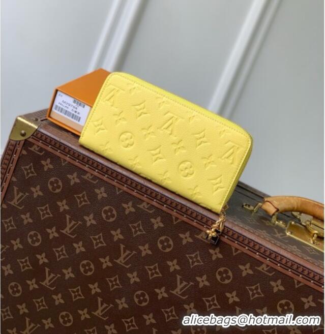 Top Quality Louis Vuitton Zippy Wallet in Cowhide Leather M29794 Yellow 2026