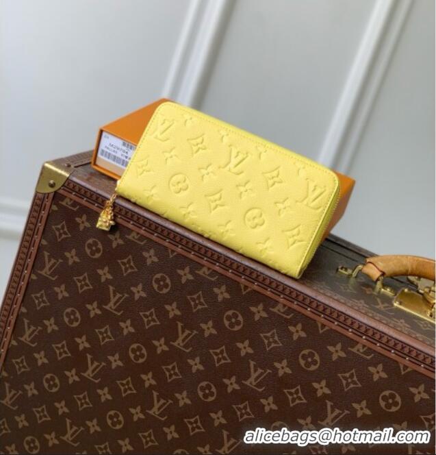 Top Quality Louis Vuitton Zippy Wallet in Cowhide Leather M29794 Yellow 2026