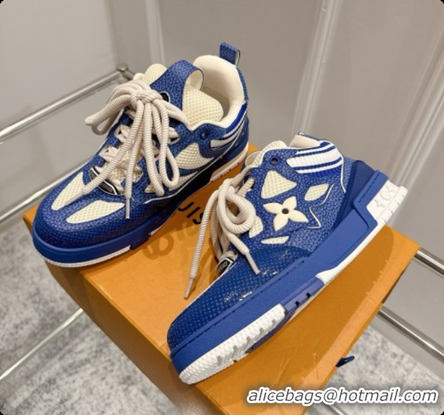 Good Looking Louis Vuitton LV Skate Sneaker in Beige Mix of Materials LV073055 Blue 2026