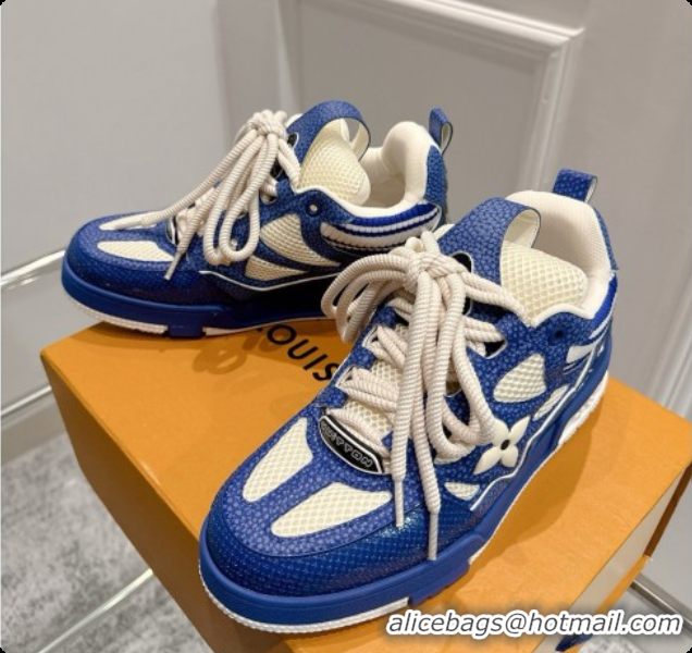 Good Looking Louis Vuitton LV Skate Sneaker in Beige Mix of Materials LV073055 Blue 2026
