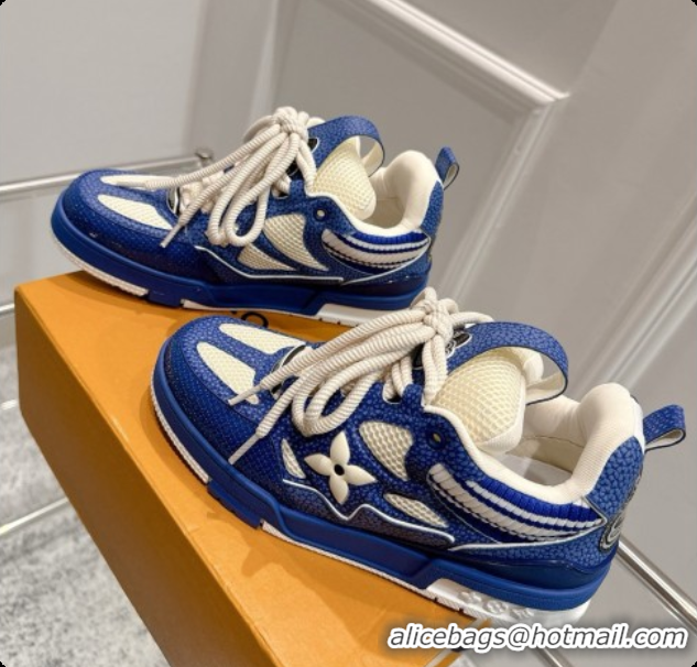 Good Looking Louis Vuitton LV Skate Sneaker in Beige Mix of Materials LV073055 Blue 2026