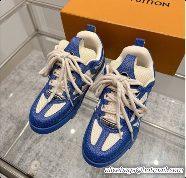 Good Looking Louis Vuitton LV Skate Sneaker in Beige Mix of Materials LV073055 Blue 2026