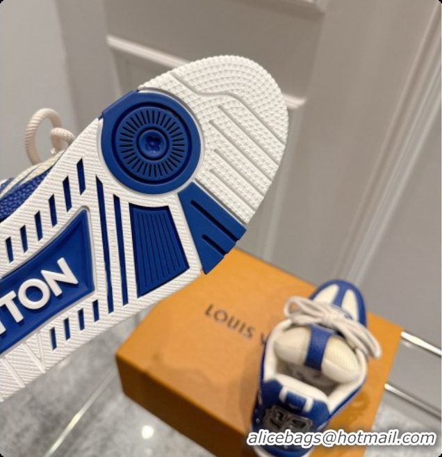 Good Looking Louis Vuitton LV Skate Sneaker in Beige Mix of Materials LV073055 Blue 2026