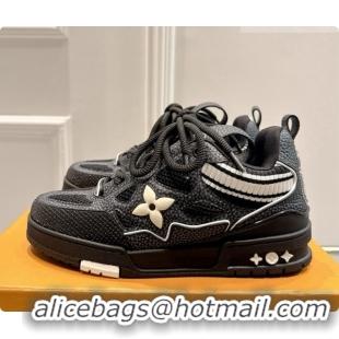 Cheap Price Louis Vuitton LV Skate Sneaker in Beige Mix of Materials LV073056 Black 2026
